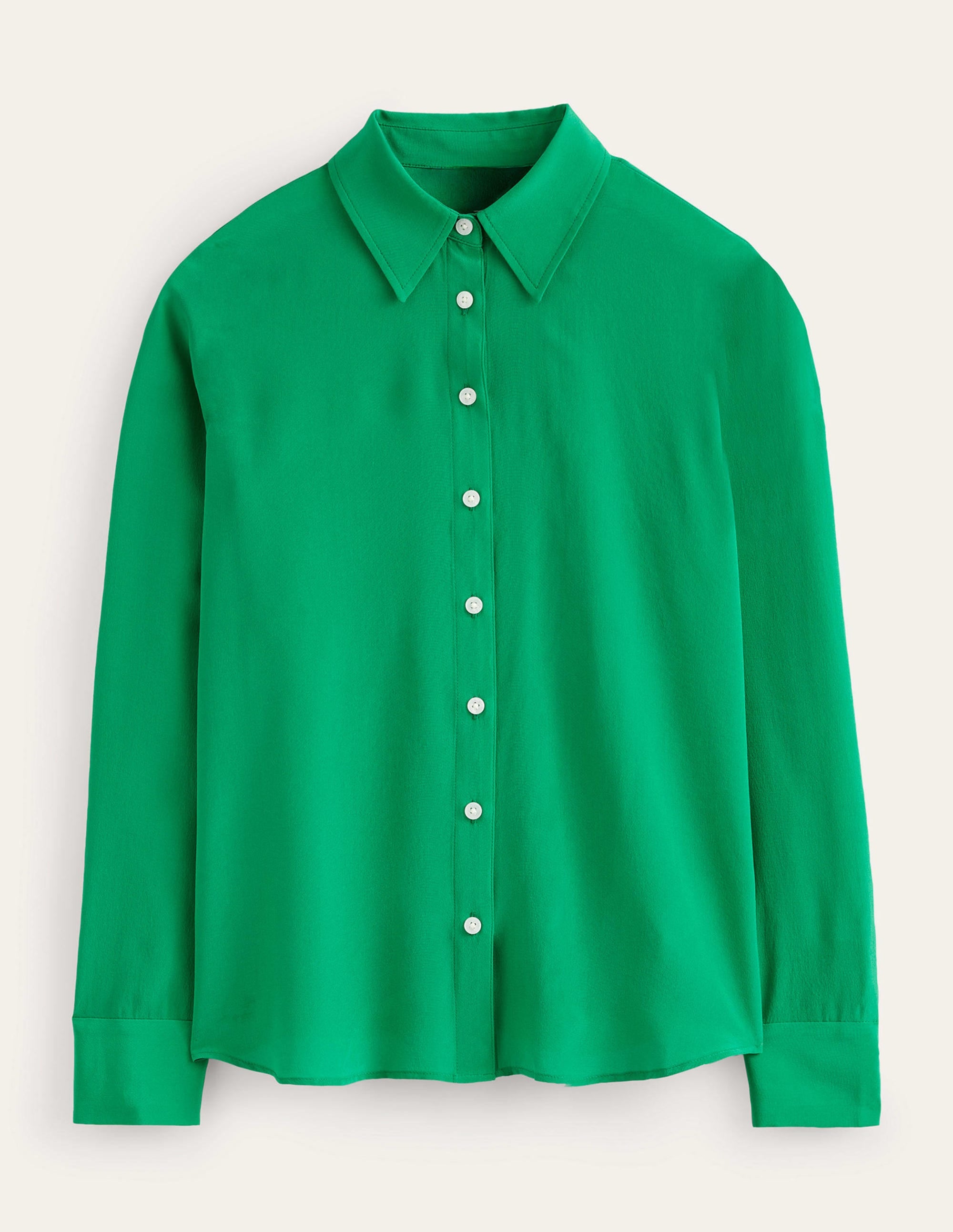Sienna Silk Shirt-Meadow Green - Image 7
