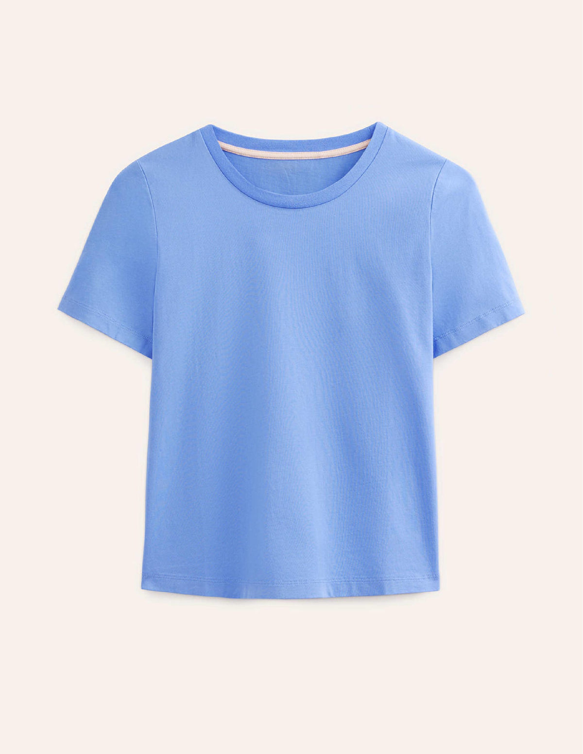 Pure Cotton Crew T-shirt-Marina - Image 5