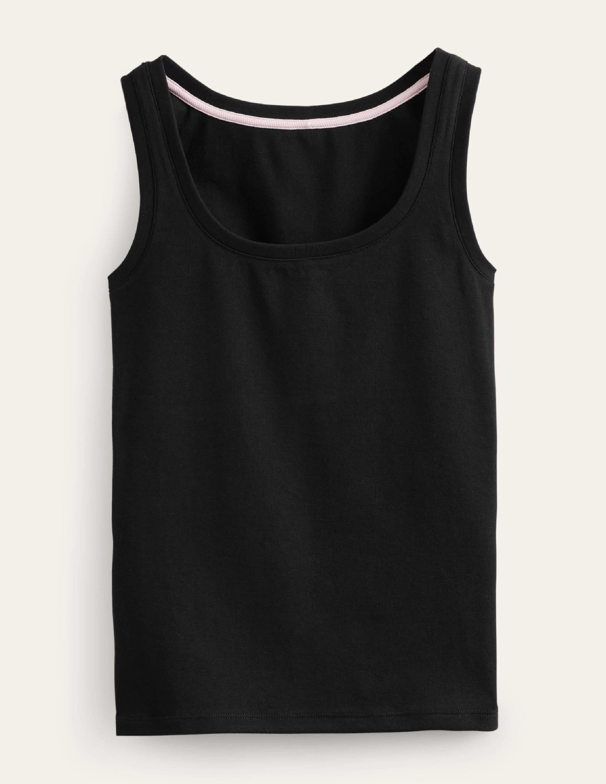 Essential Scoop-Neck Vest-Black - Image 5