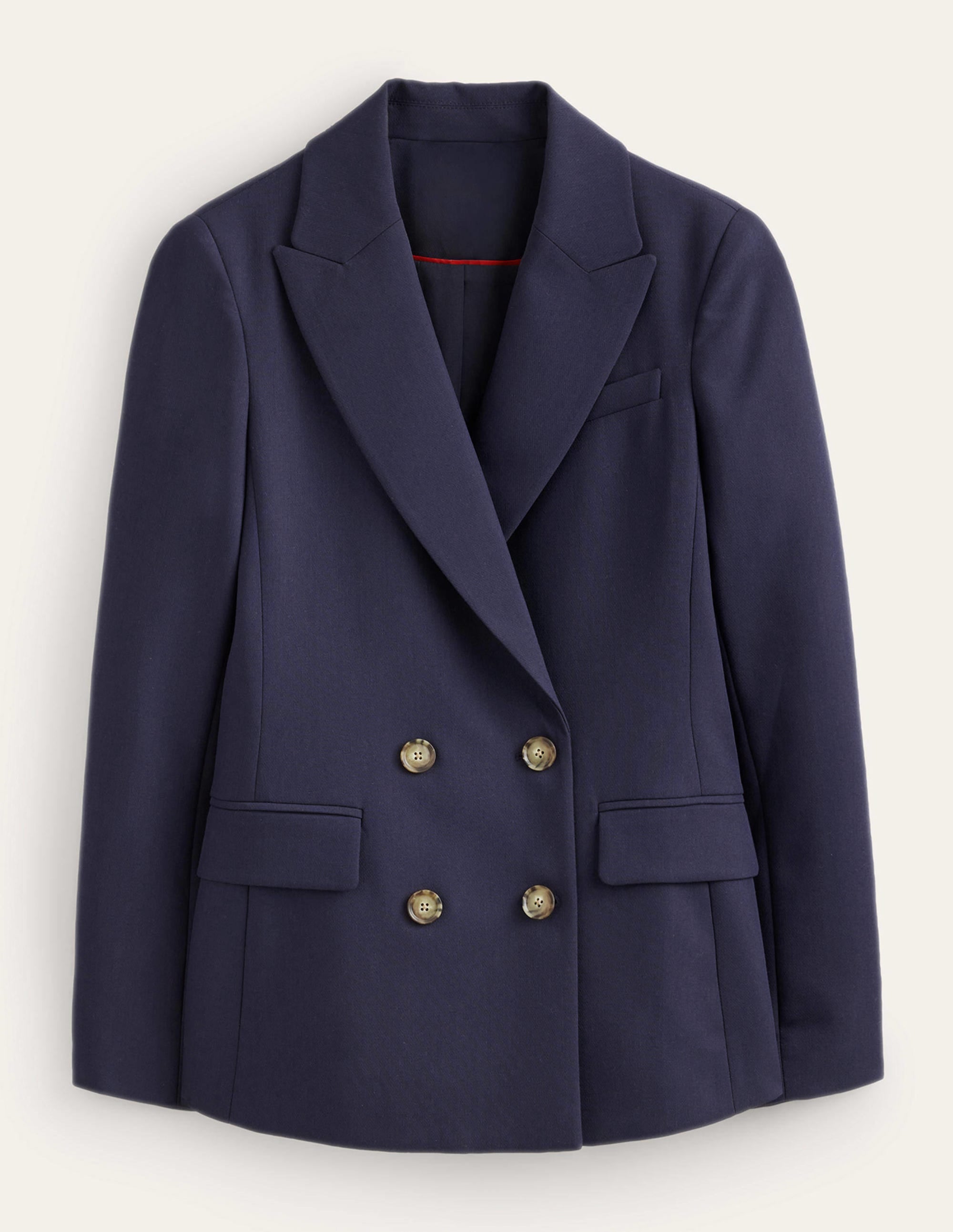Double-Breasted Blazer-Navy - Image 6
