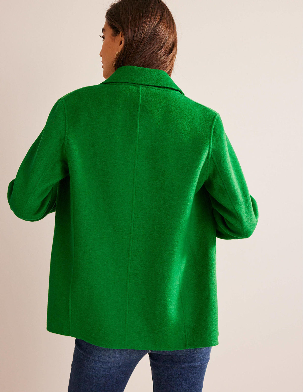 Wool-Blend Pea Coat-Highland Green-3