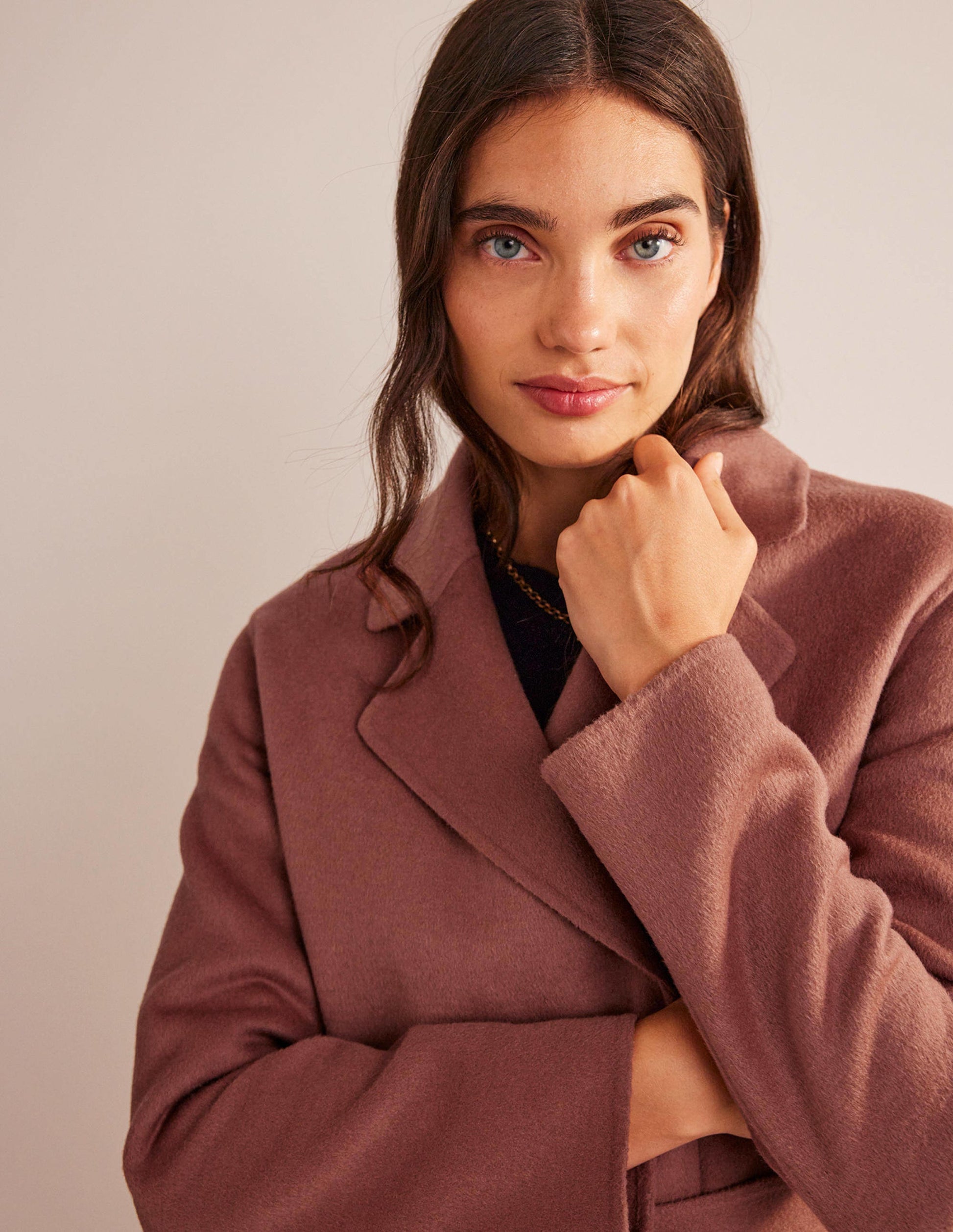 Bristol Wool-Blend Coat-Dusty Pink-5