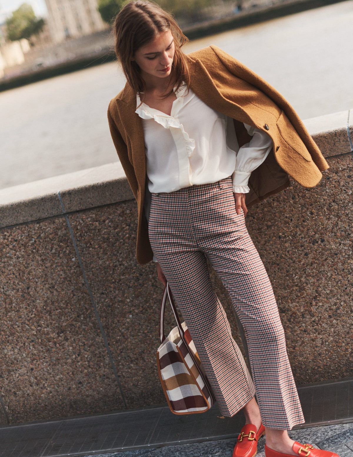 Marylebone Textured Blazer-Camel - Image 6