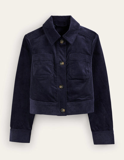 Corduroy Jacket-Navy-6
