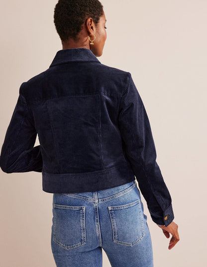 Corduroy Jacket-Navy-3