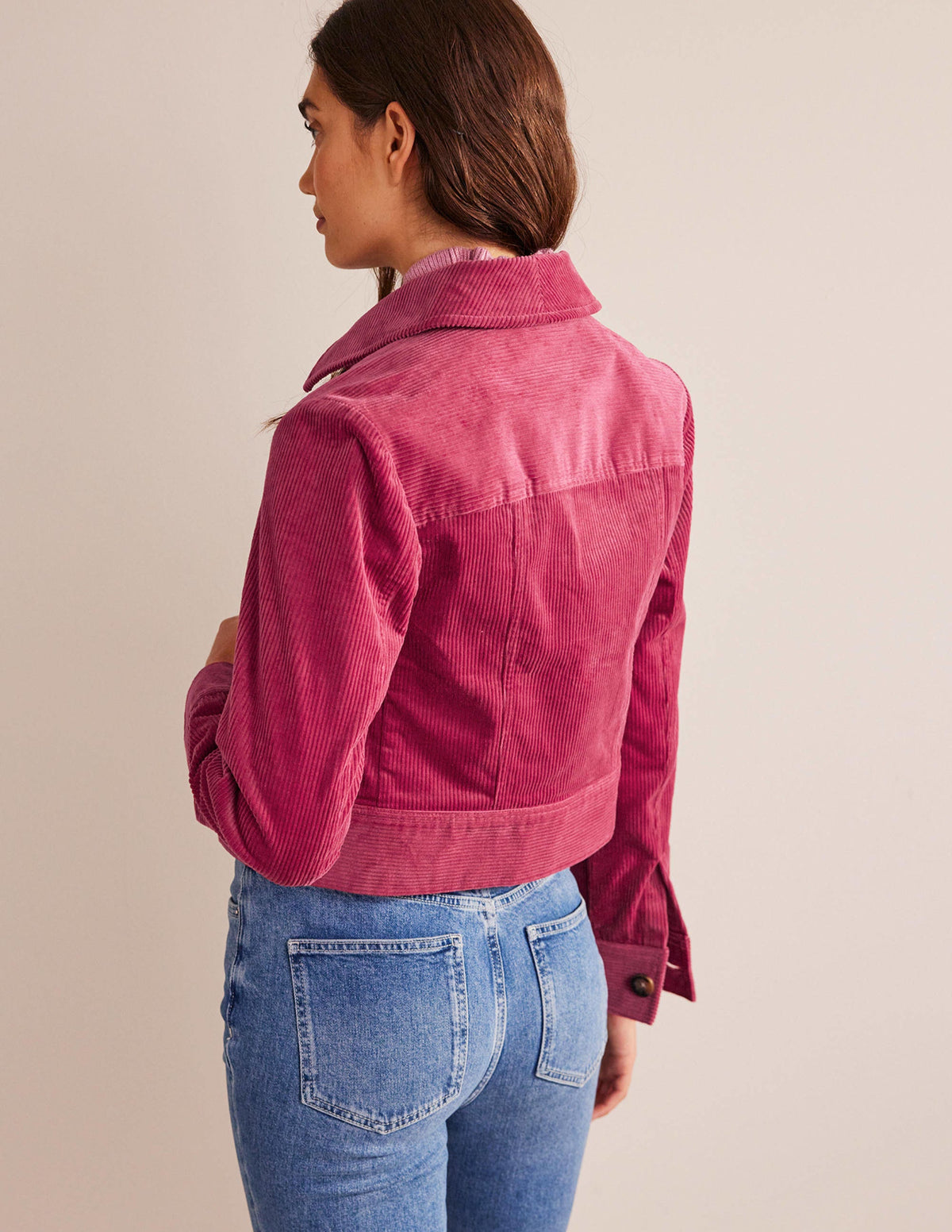 Corduroy Jacket-Warm Cranberry - Image 3