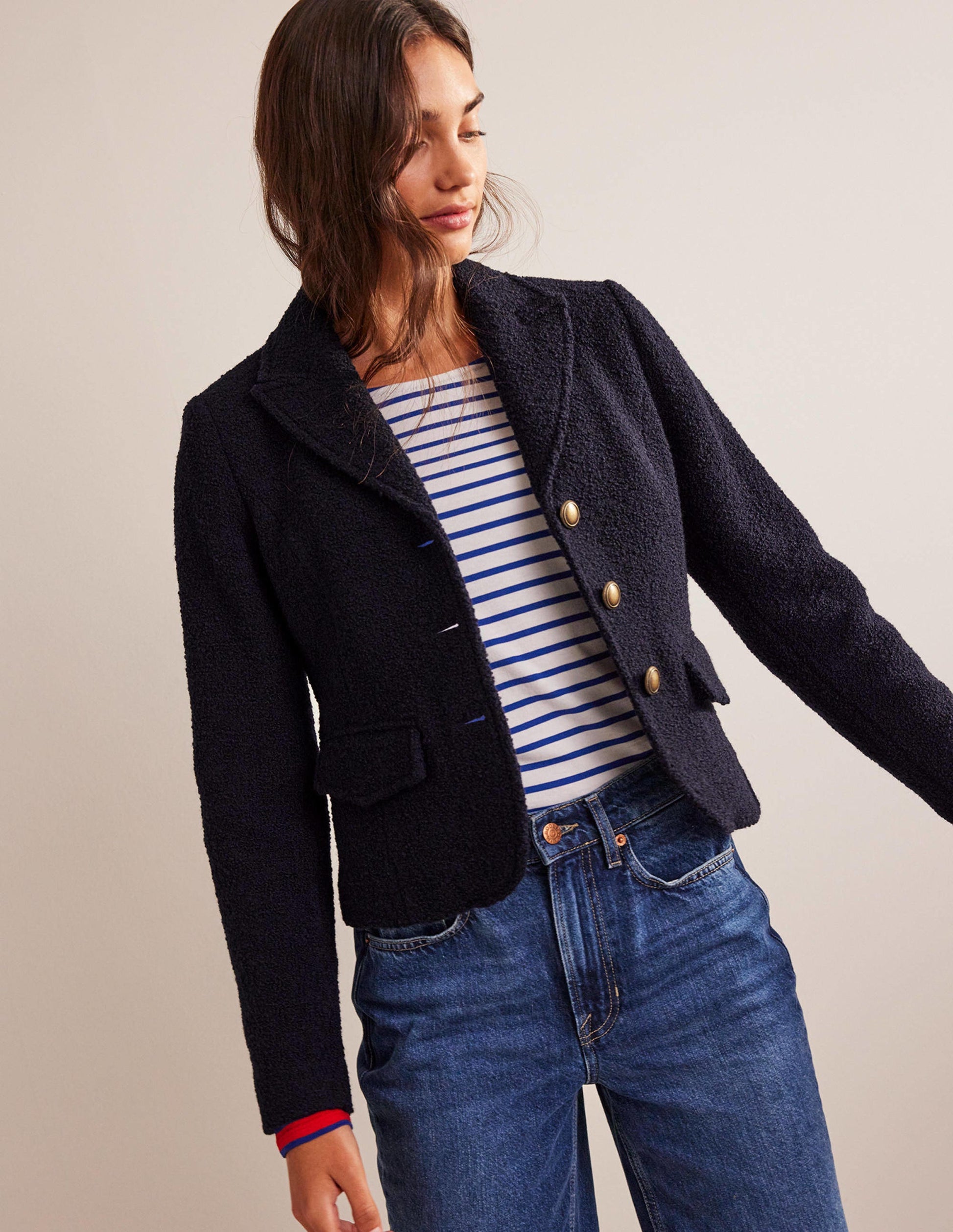 Ely Textured Jacket-Navy-1