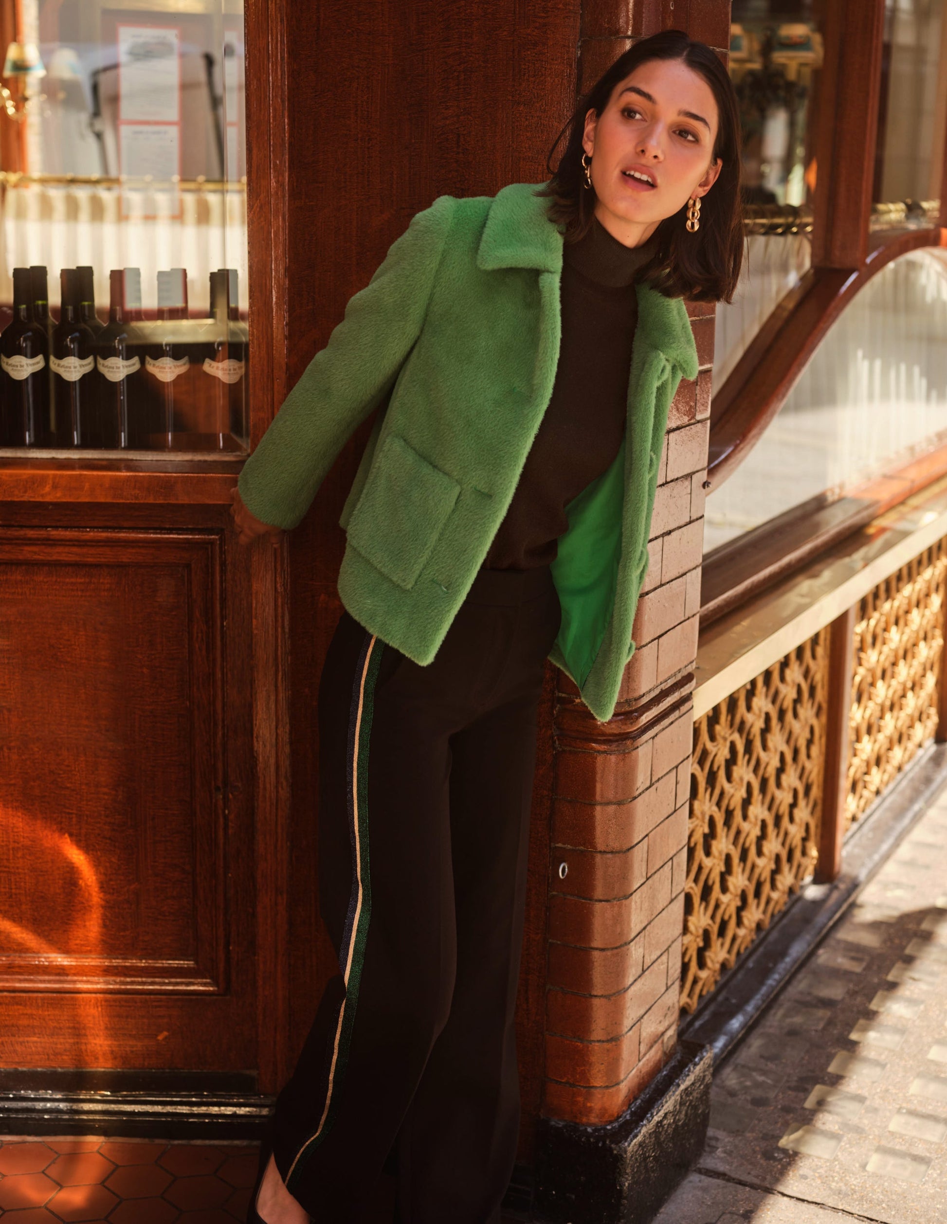 York Faux-Fur Coat-Veridian Green-5