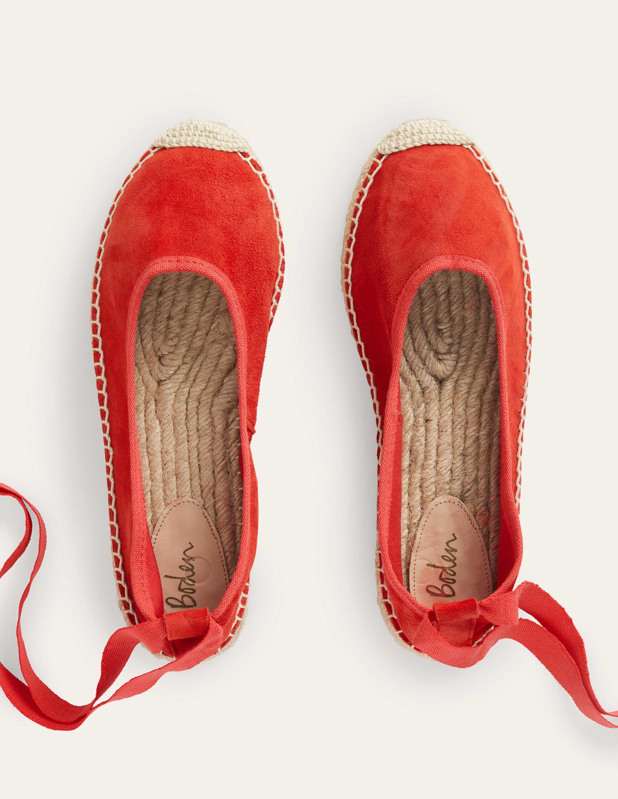 Ankle Tie Espadrilles-Vermillion - Image 5