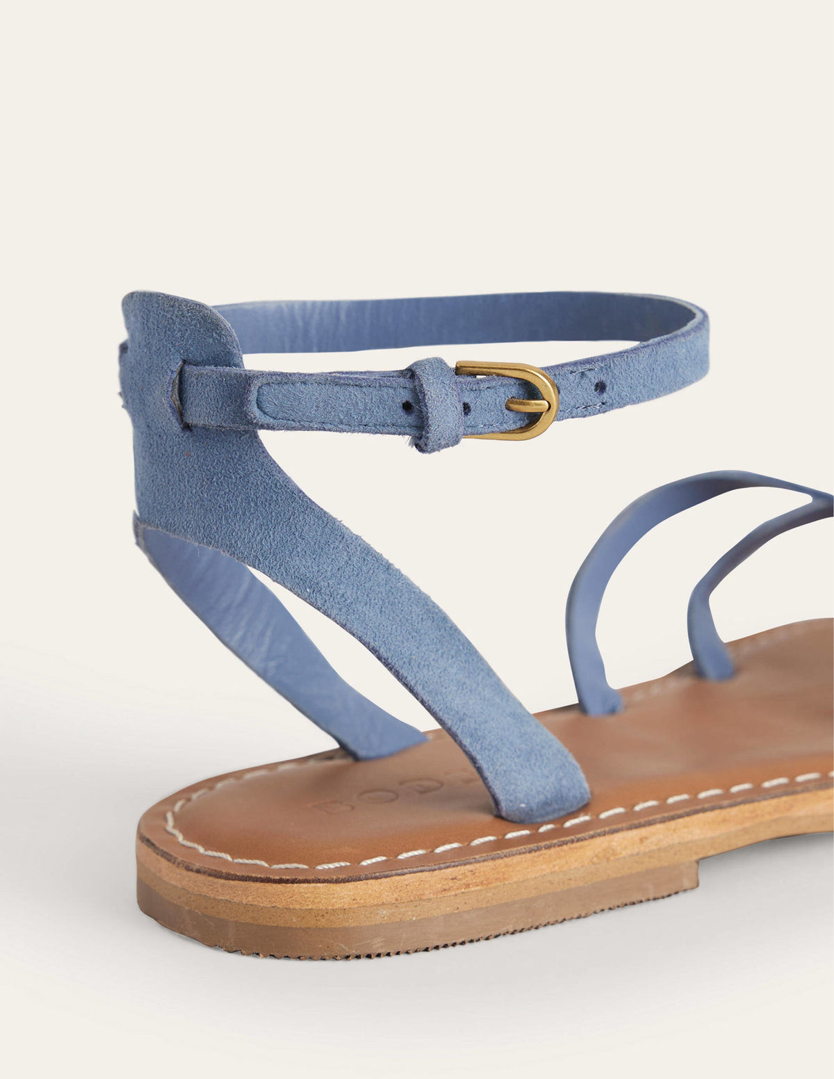 Easy Flat Sandals-Corporal Blue Suede - Image 3