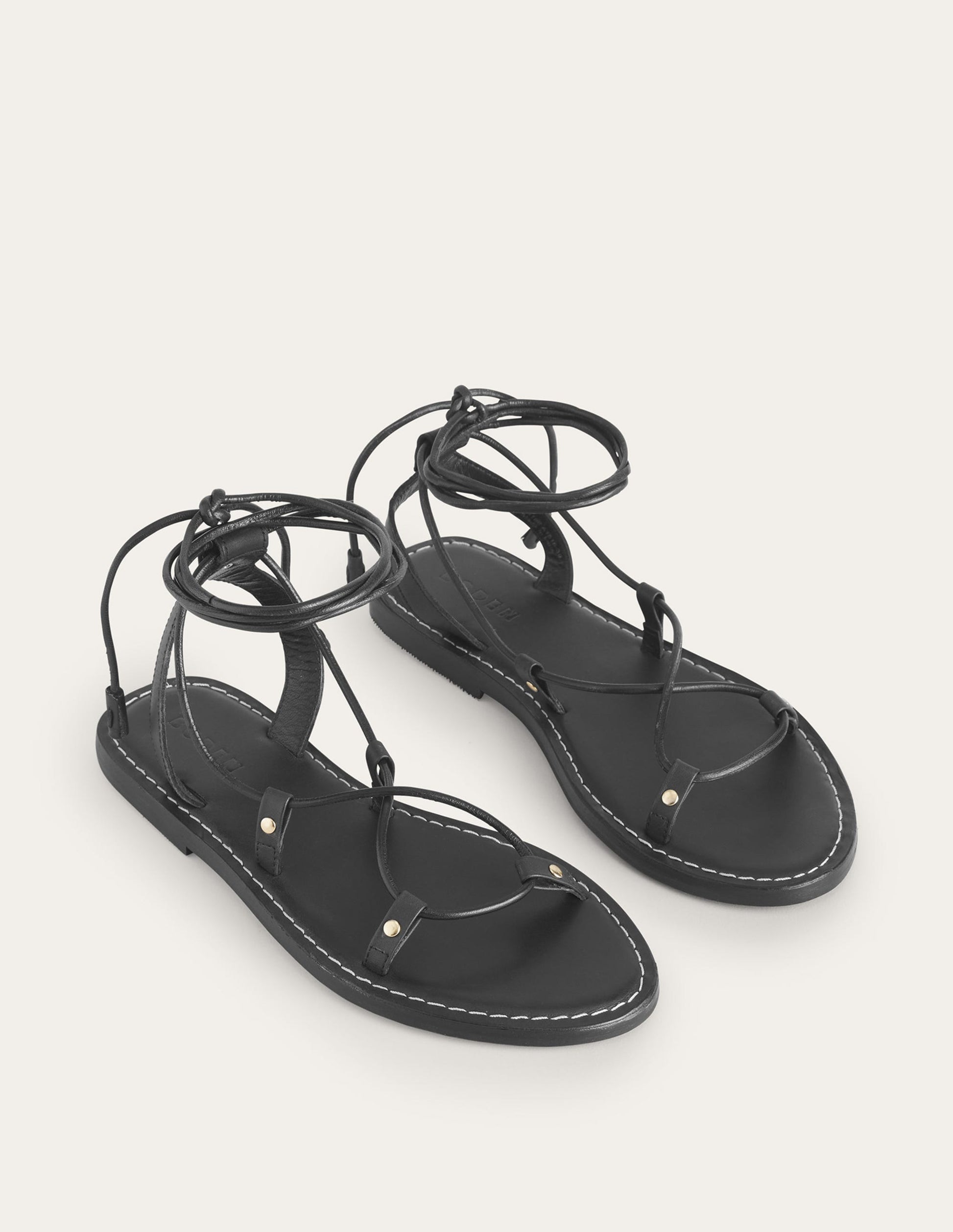 Scarf Wrap Sandals-Botanic Blush / Black-3