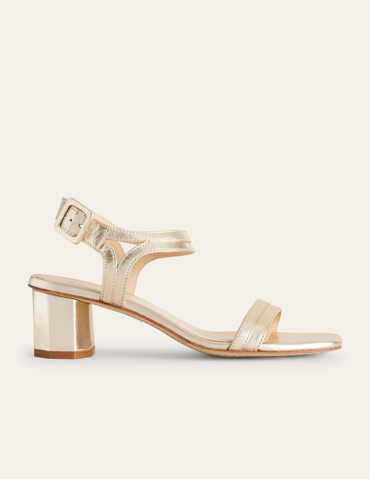 Block-Heel Sandals-Gold-3