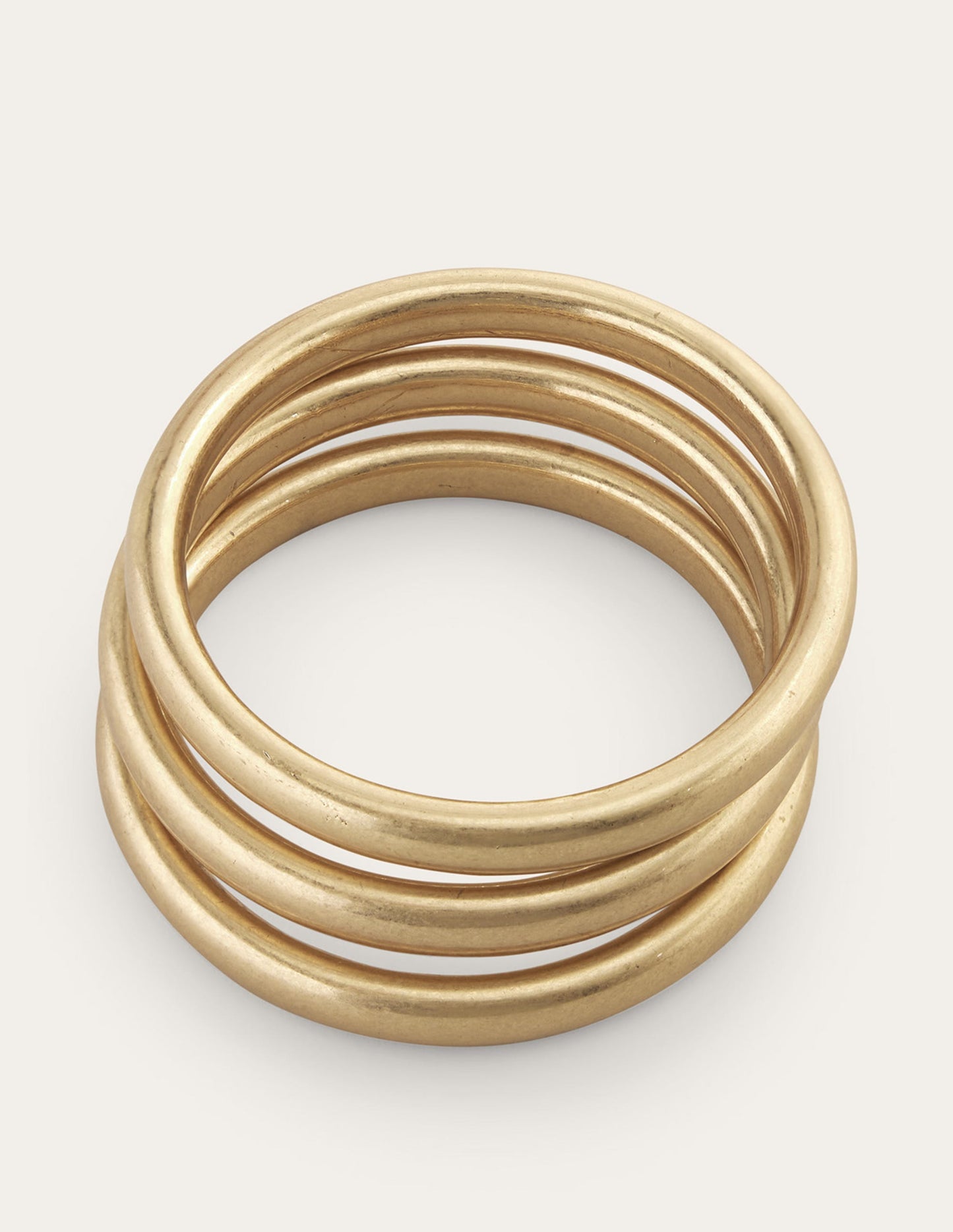 3 Pack Chunky Bangles-Gold