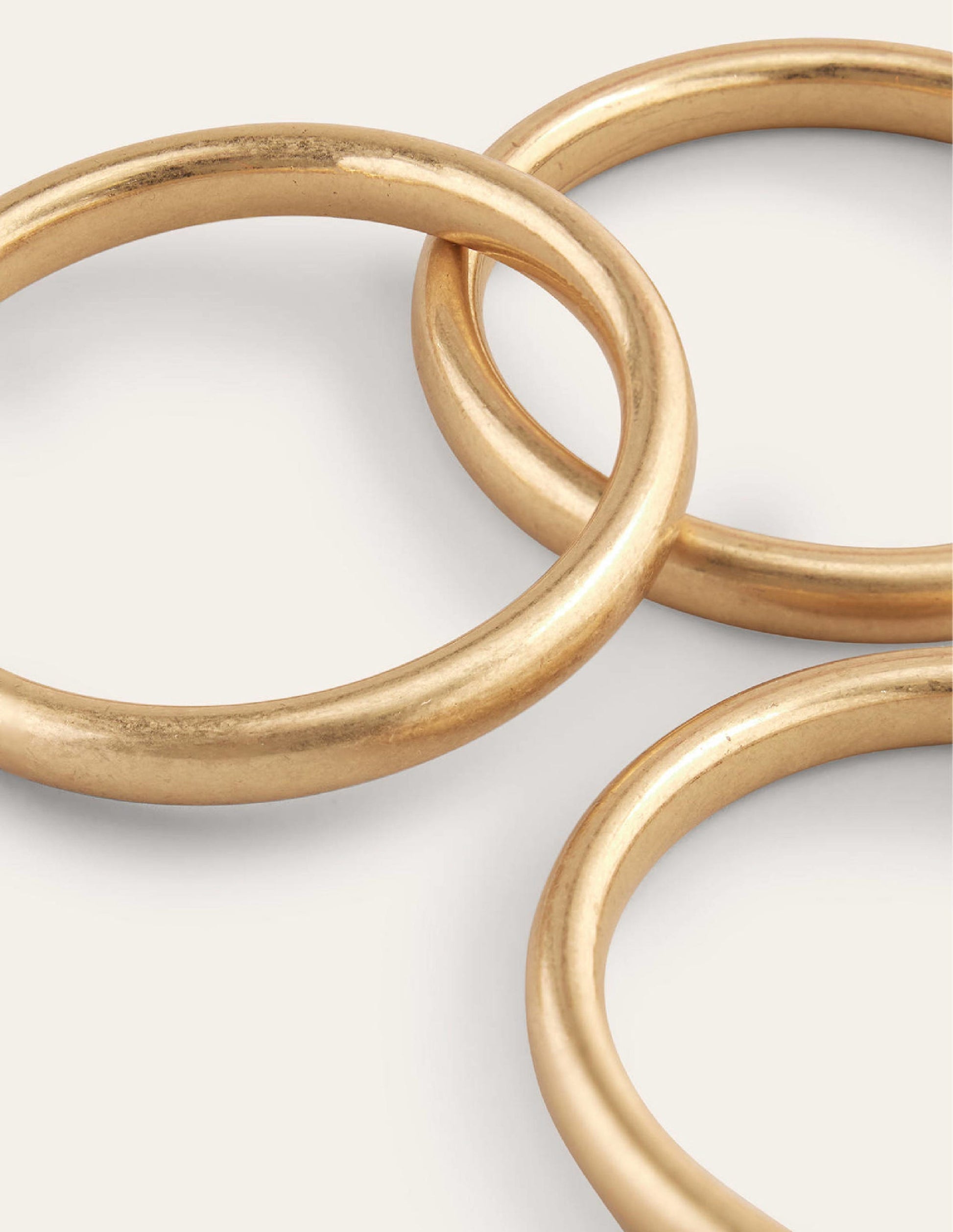 3 Pack Chunky Bangles-Gold-3