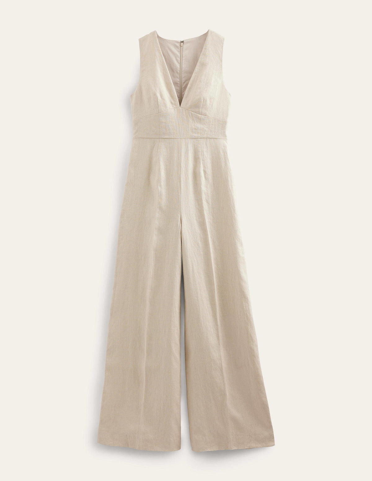 V-Neck Occasion Jumpsuit-Pebble - Image 6