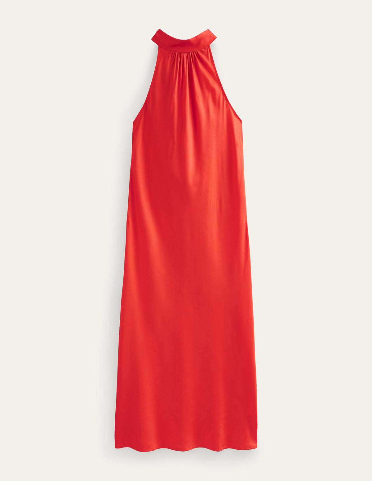 Tie Back Slip Midi Dress-Cherry Tomato - Image 5