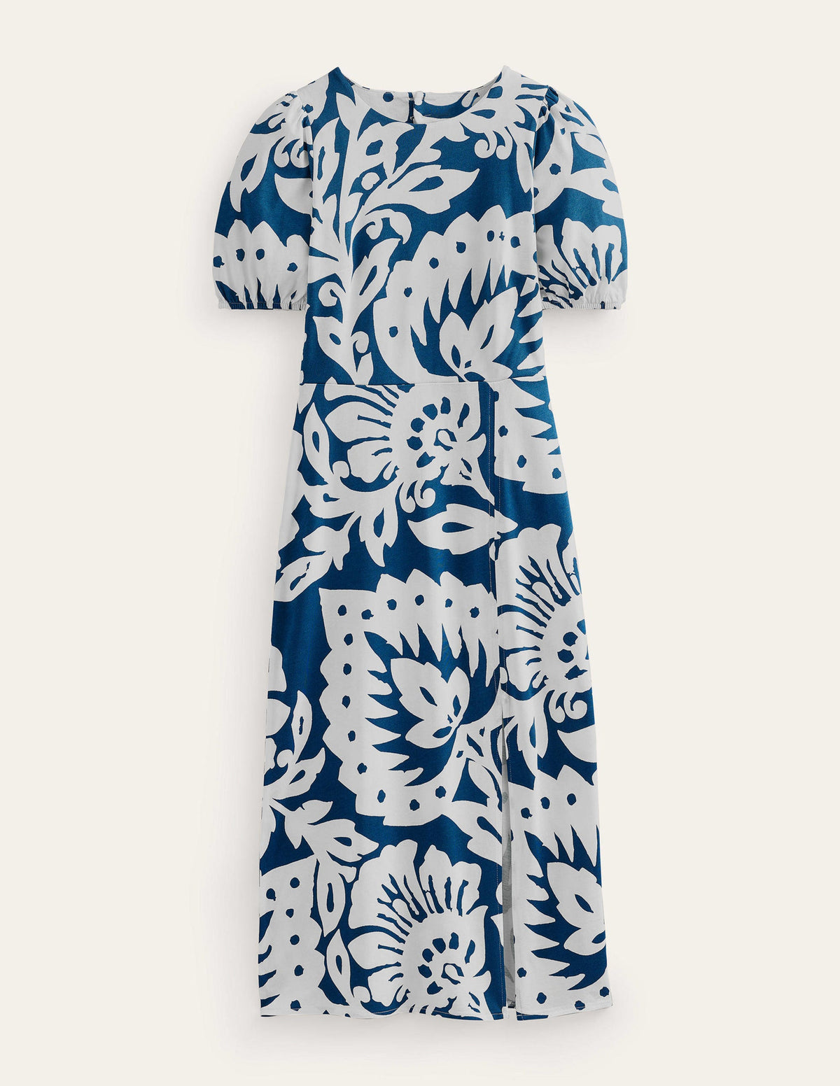 Back Detail Jersey Midi Dress-Sapphire, Oak Terrace - Image 8