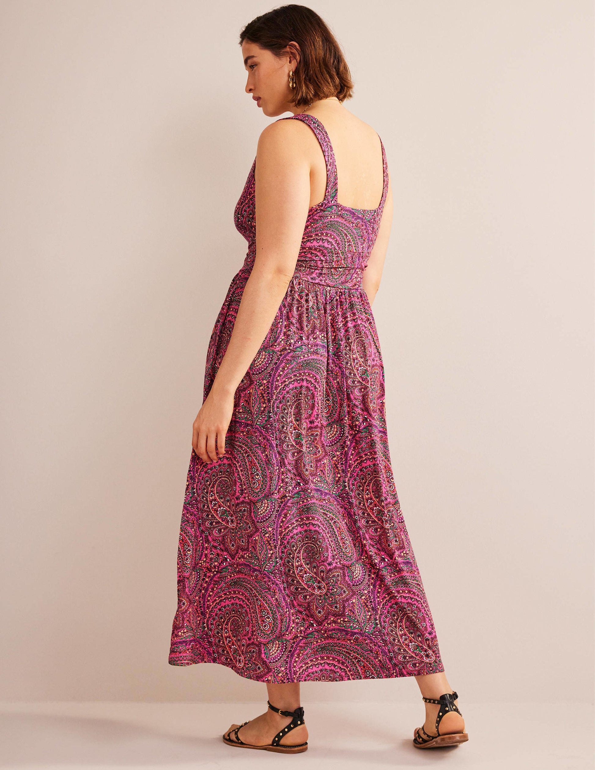 Sleeveless Jersey Maxi Dress-Ultra Pink, Palace-6