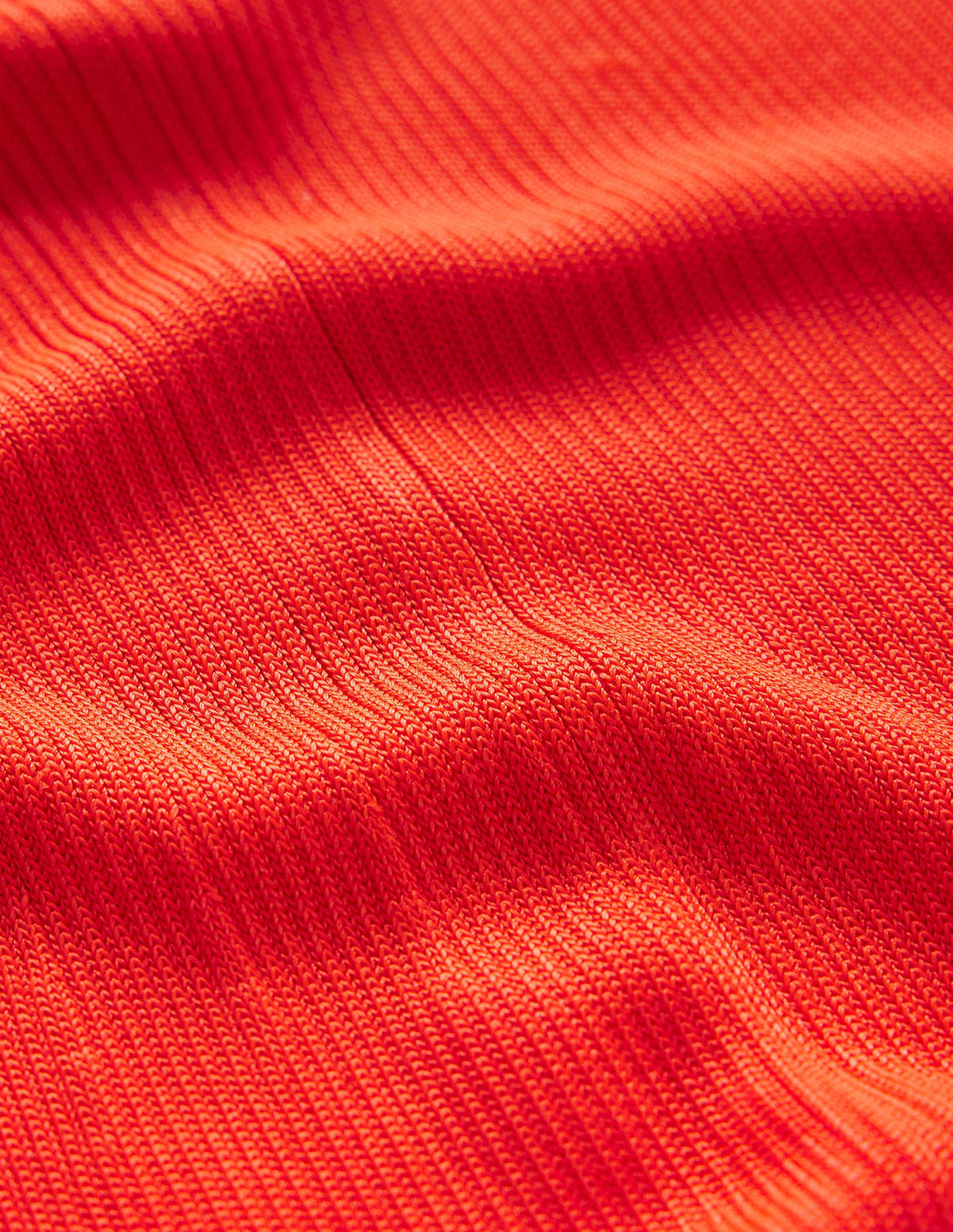 V-Neck Knitted Midi Dress-Blood Orange-6
