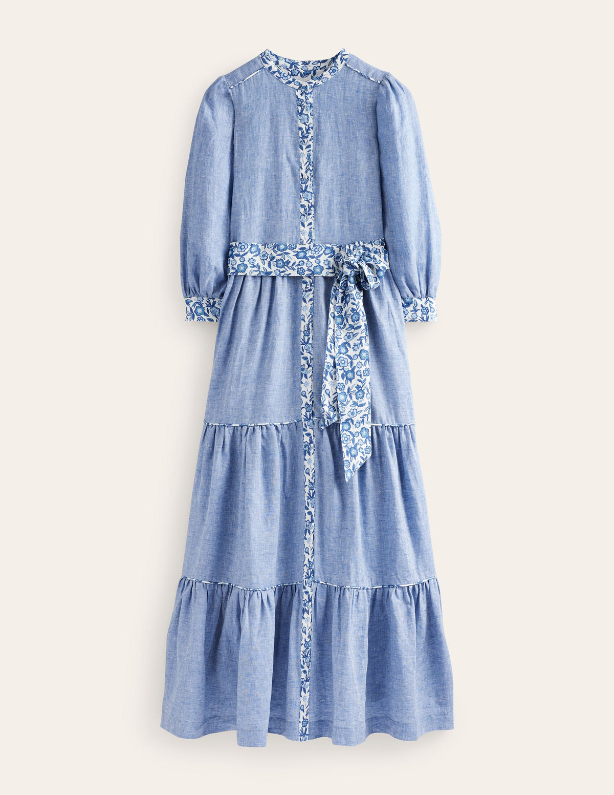 Remix Linen Maxi Dress-Chambray - Image 6