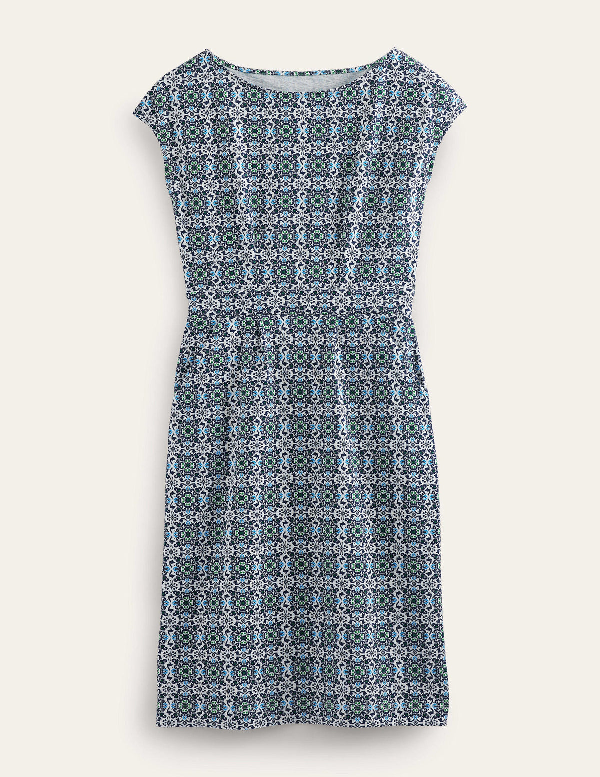 Florrie Jersey Dress-French Navy, Opulent Pome - Image 5