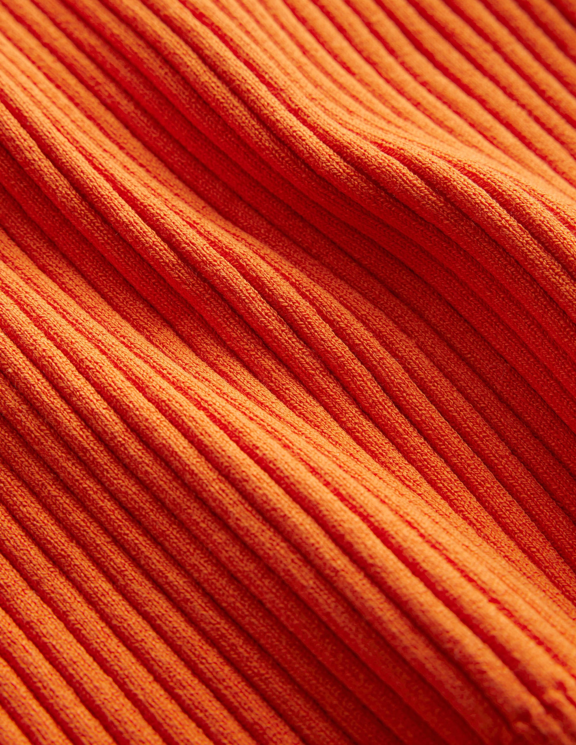 Ribbed Vest Top-Kumquat - Image 6