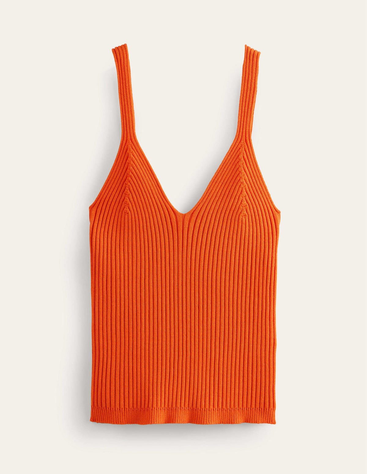 Ribbed Vest Top-Kumquat-5