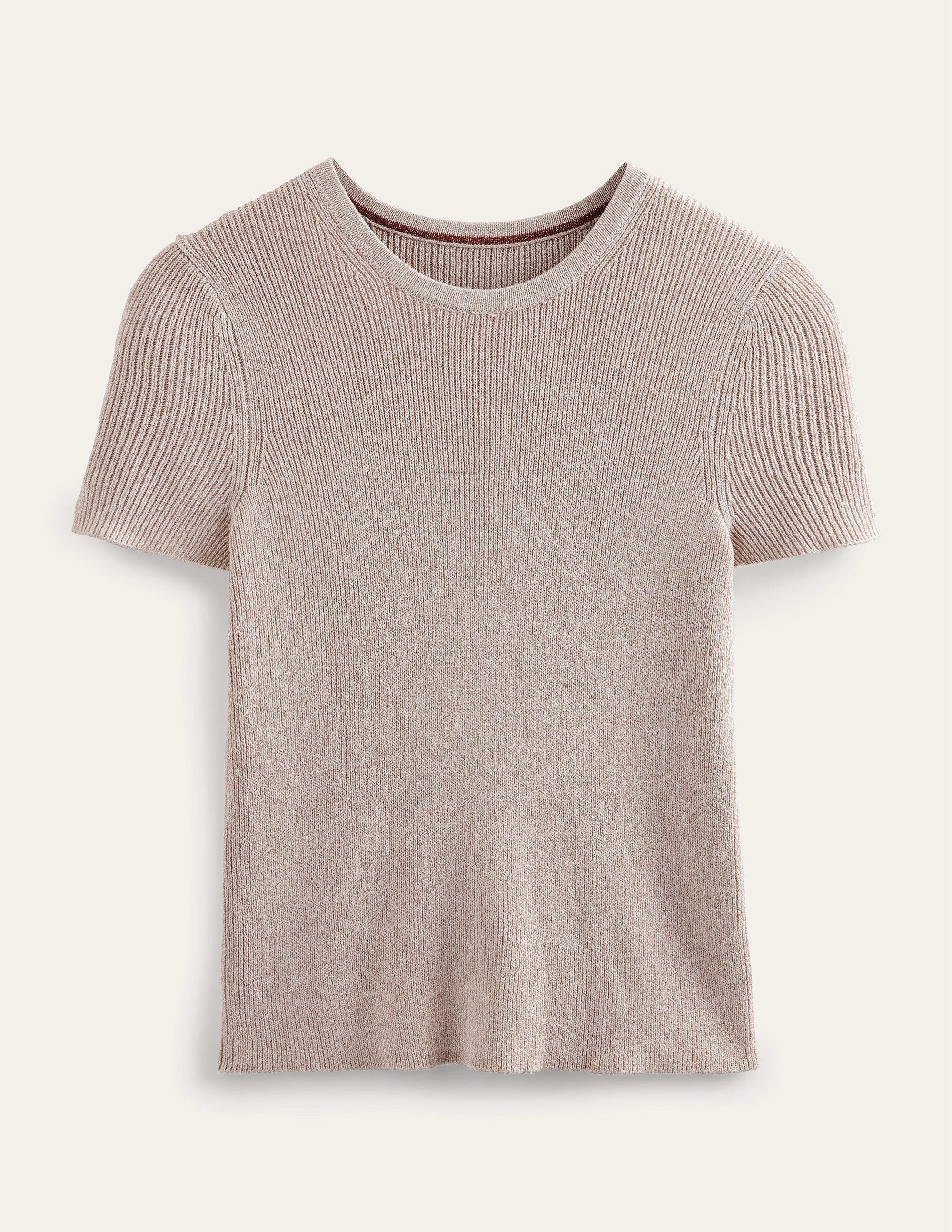 Cropped Sparkle Knit T-Shirt-Rope Sparkle - Image 6