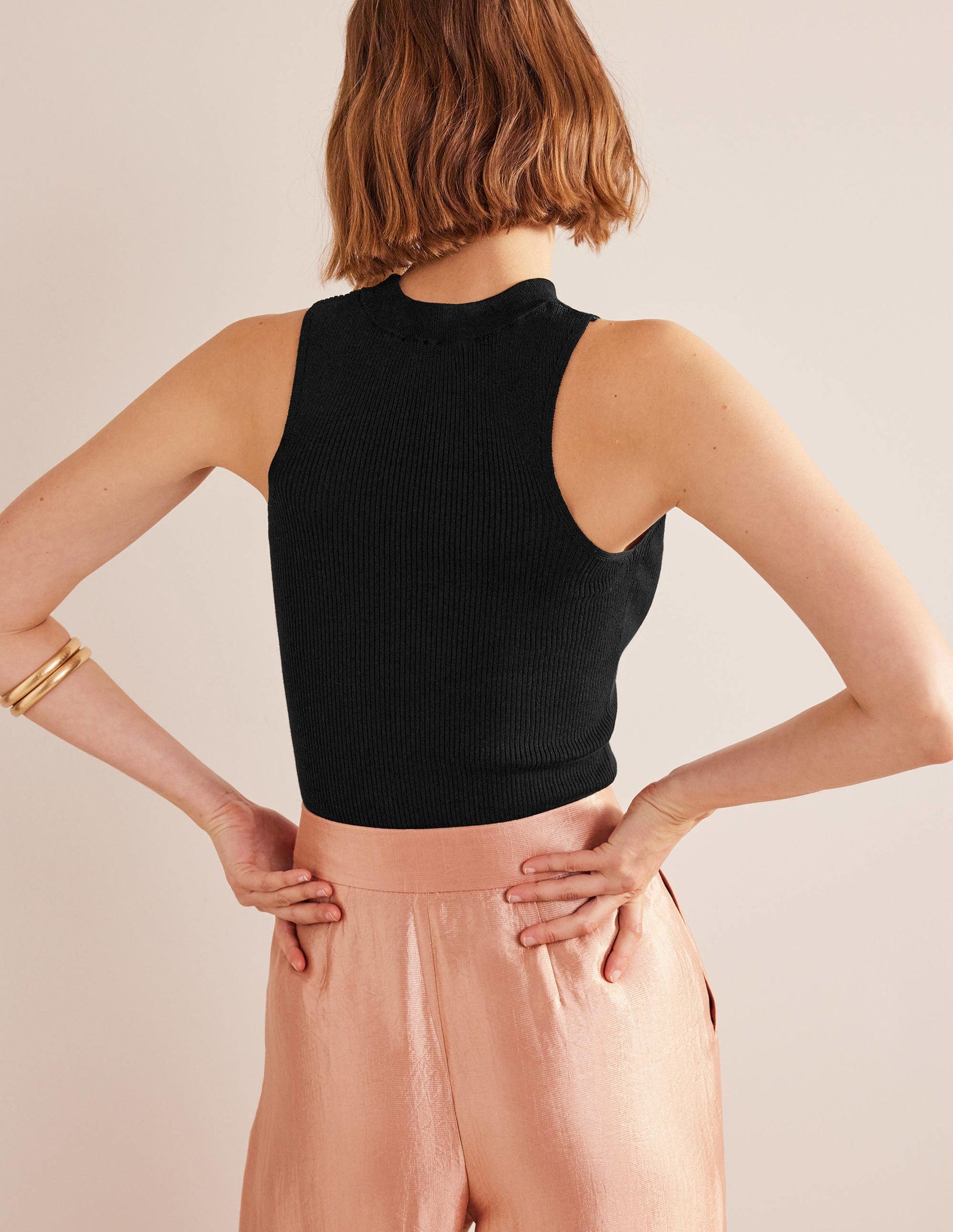 Ribbed Racer Vest-Black-3