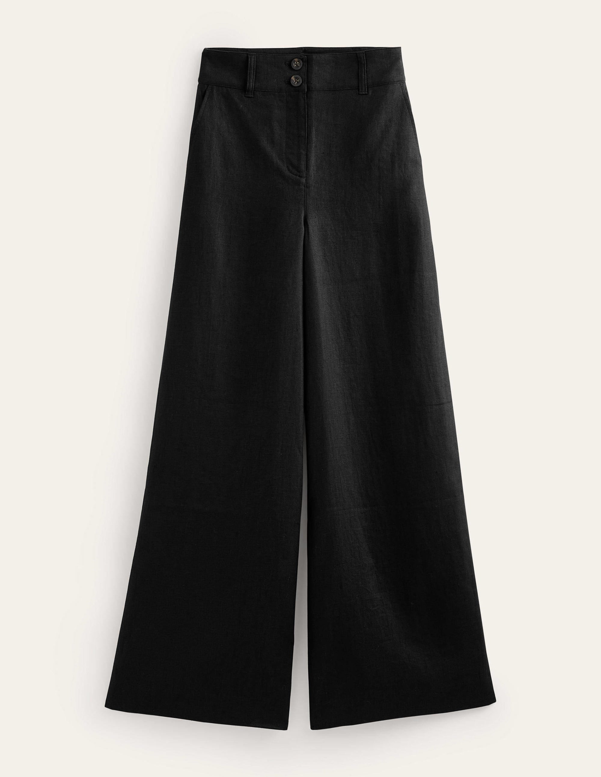 Highbury Linen Trousers-Black - Image 5