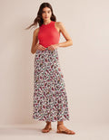 Jersey Maxi Skirt-Multi, Dandelion Paisley