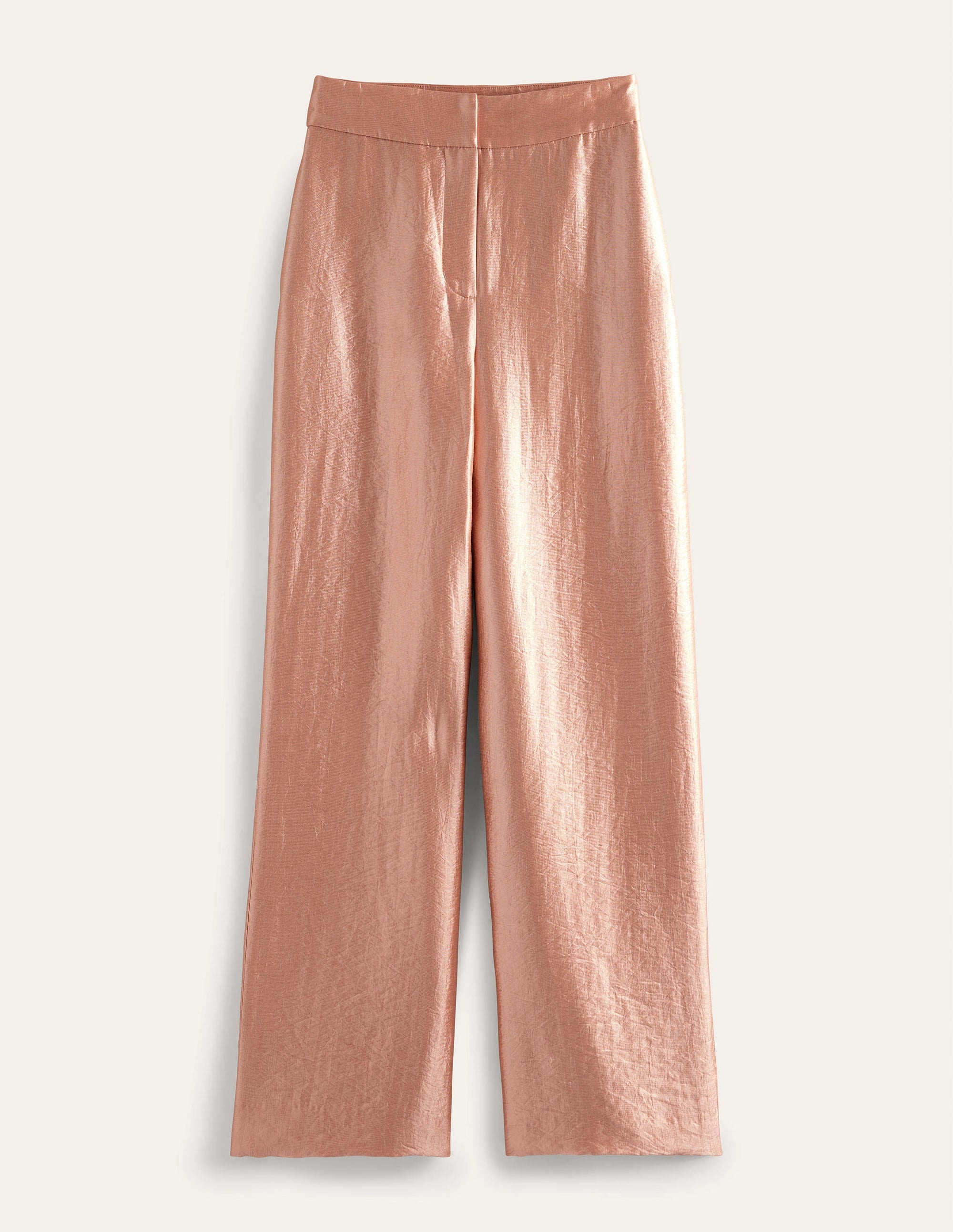 High Rise Palazzo Trousers-Satin - Image 5