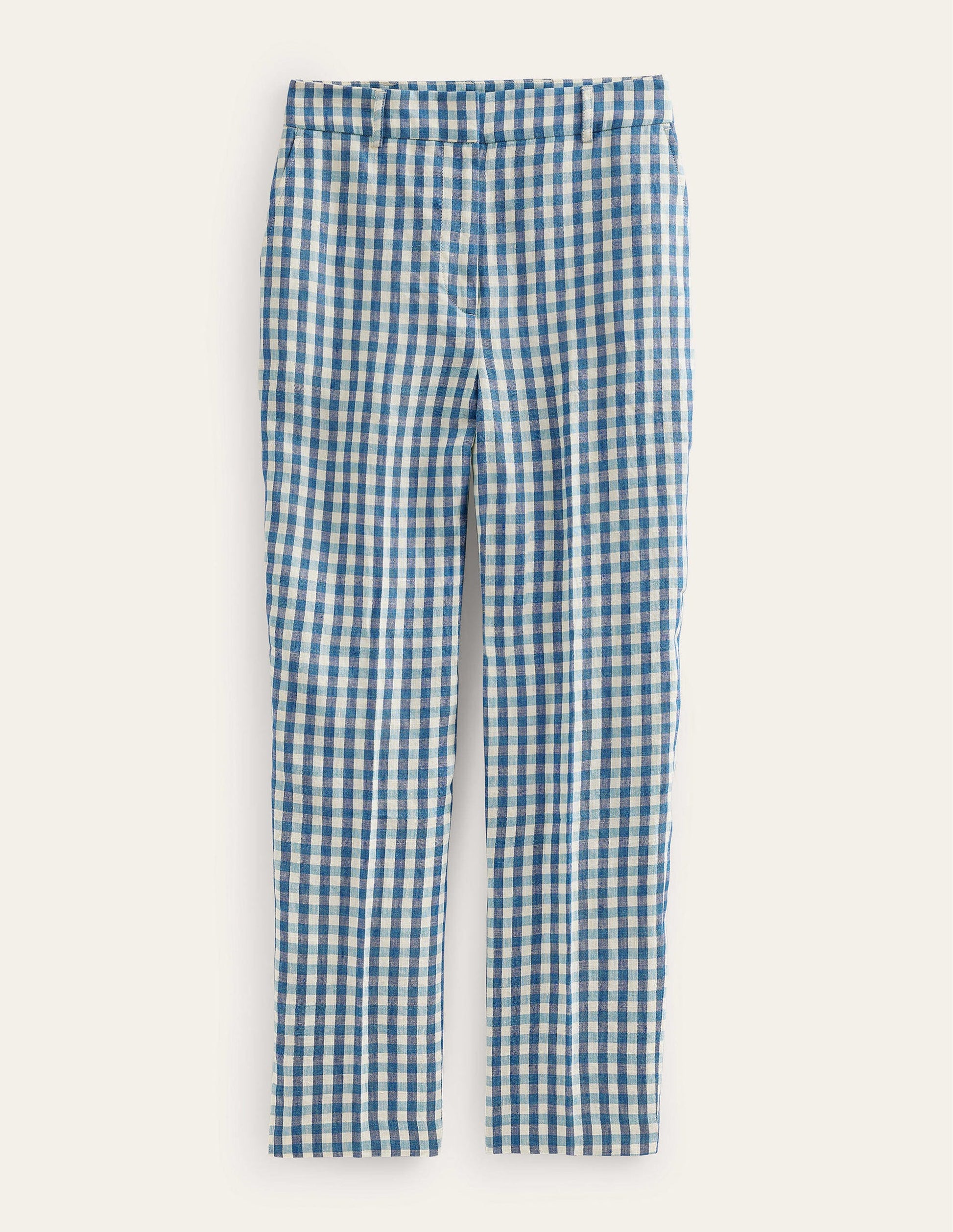 Kew Linen Trousers-Check-8