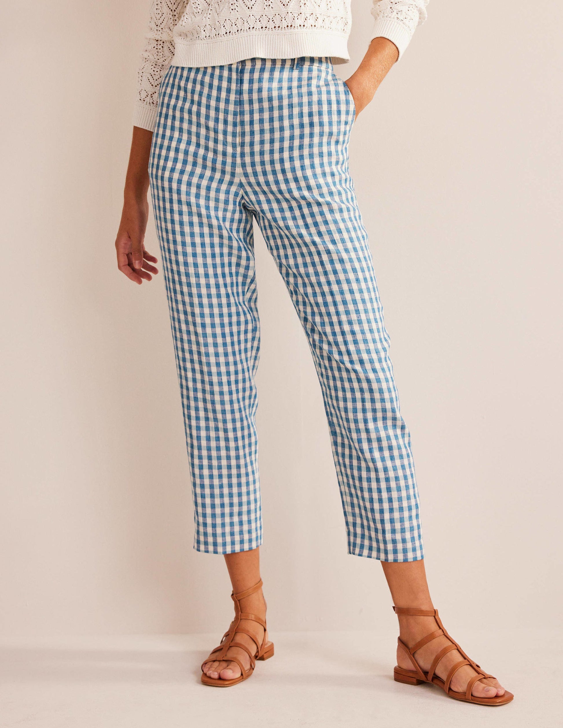 Kew Linen Trousers-Check-4