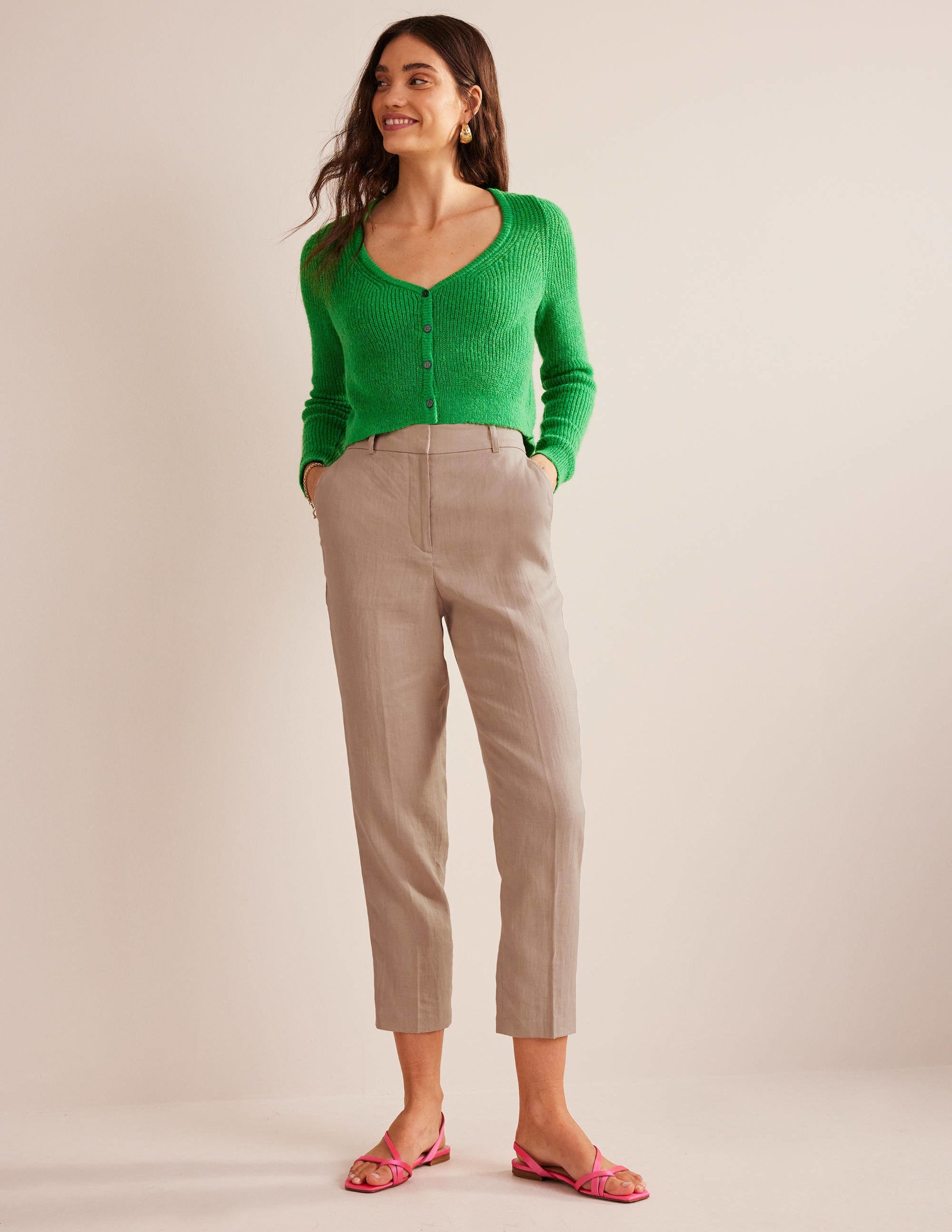 Kew Linen Trousers-Rope - Image 1