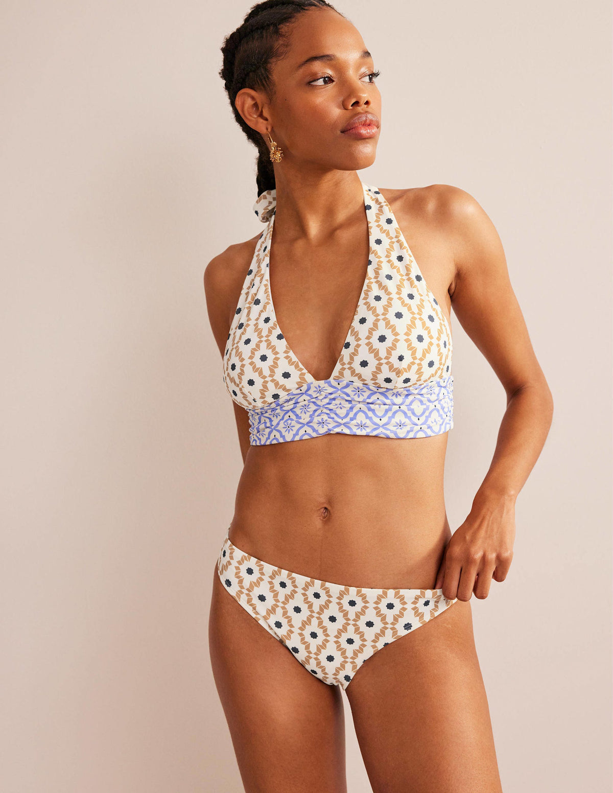 Classic Bikini Bottoms-Multi, Geo Trance-1