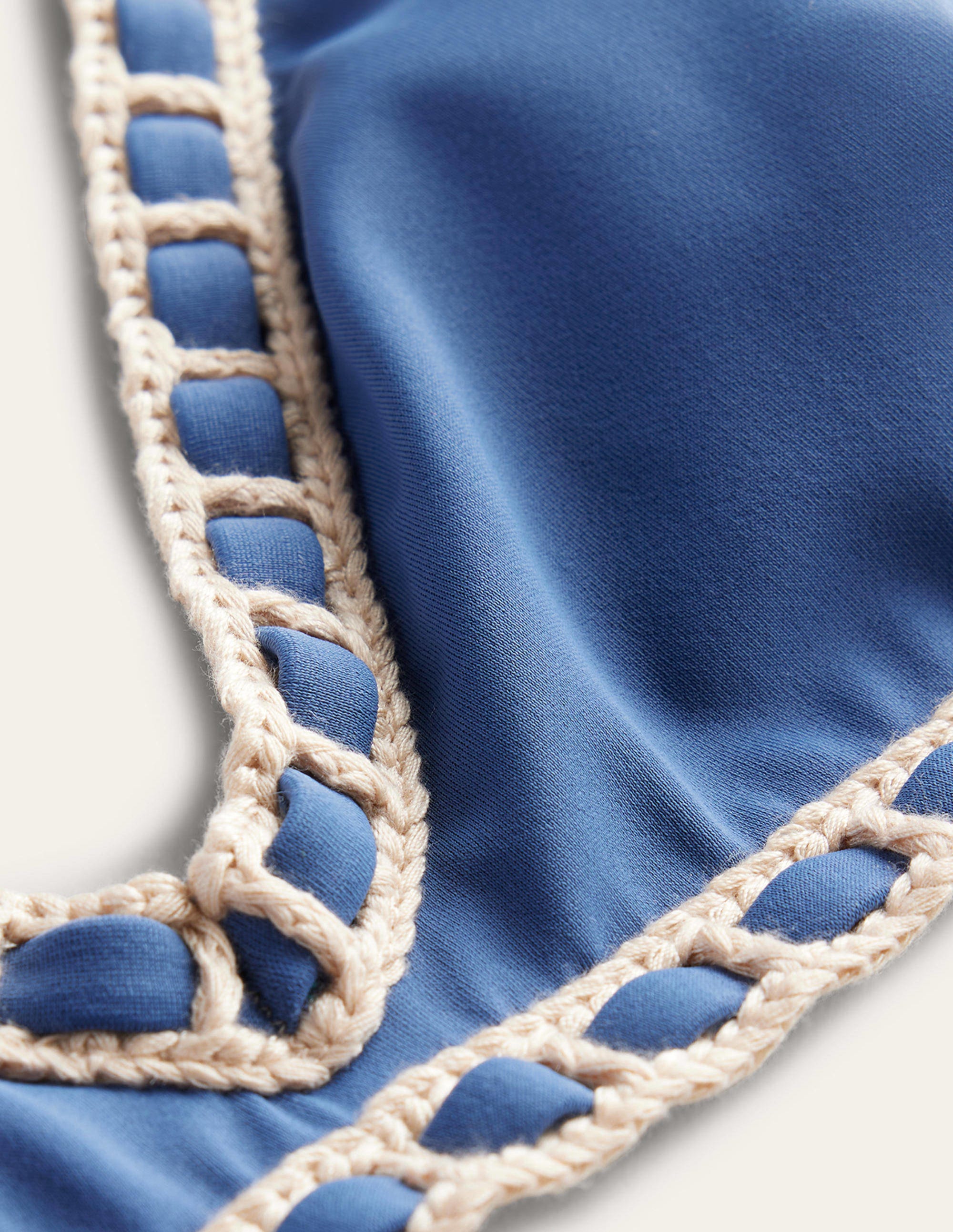 Crochet Trim Bikini Top-Globe - Image 7