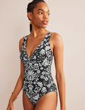 Twist Classic Swimsuit-Nero, Gardenia Sprig