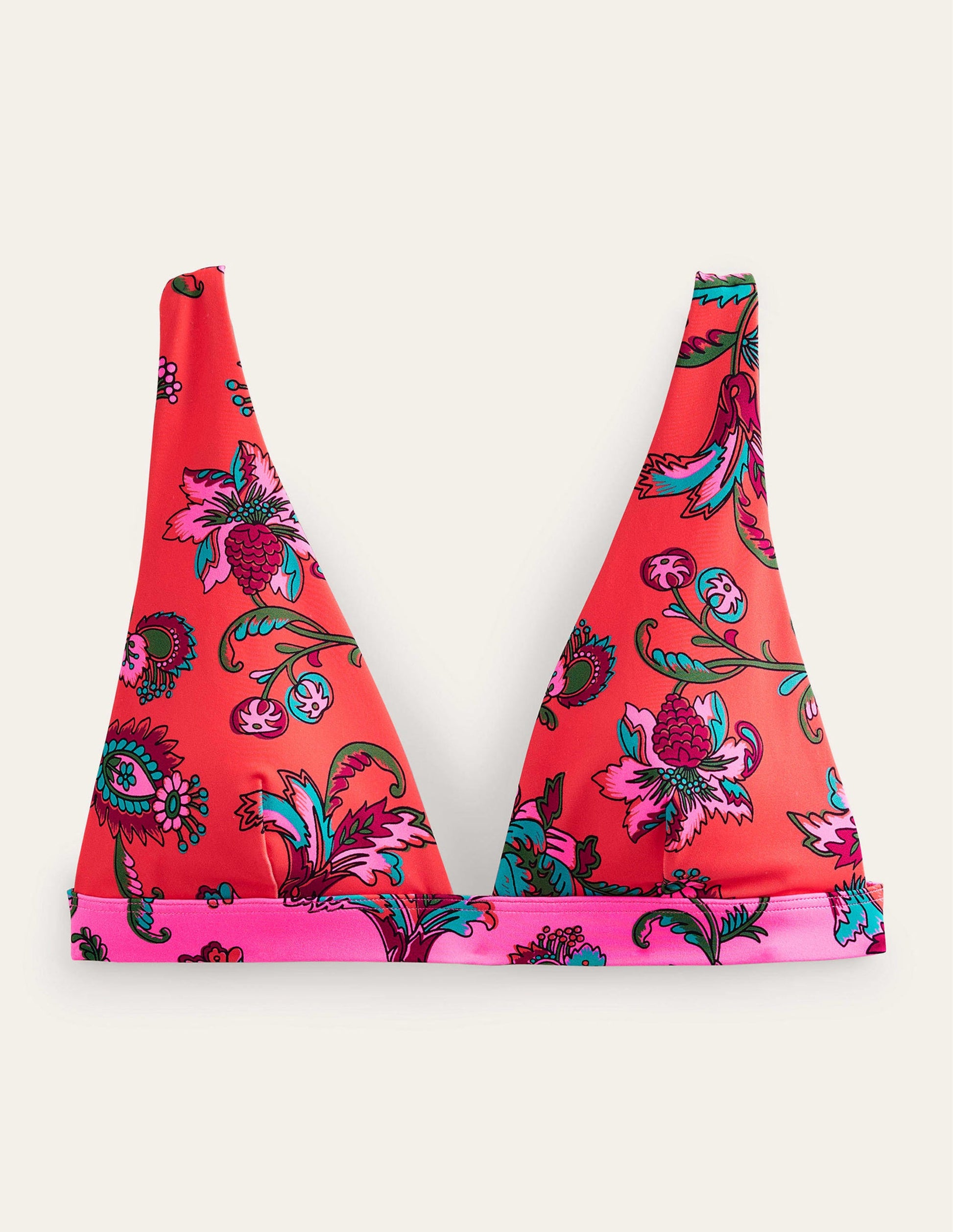 Underband Bikini Top-Spice Pink Floral-4