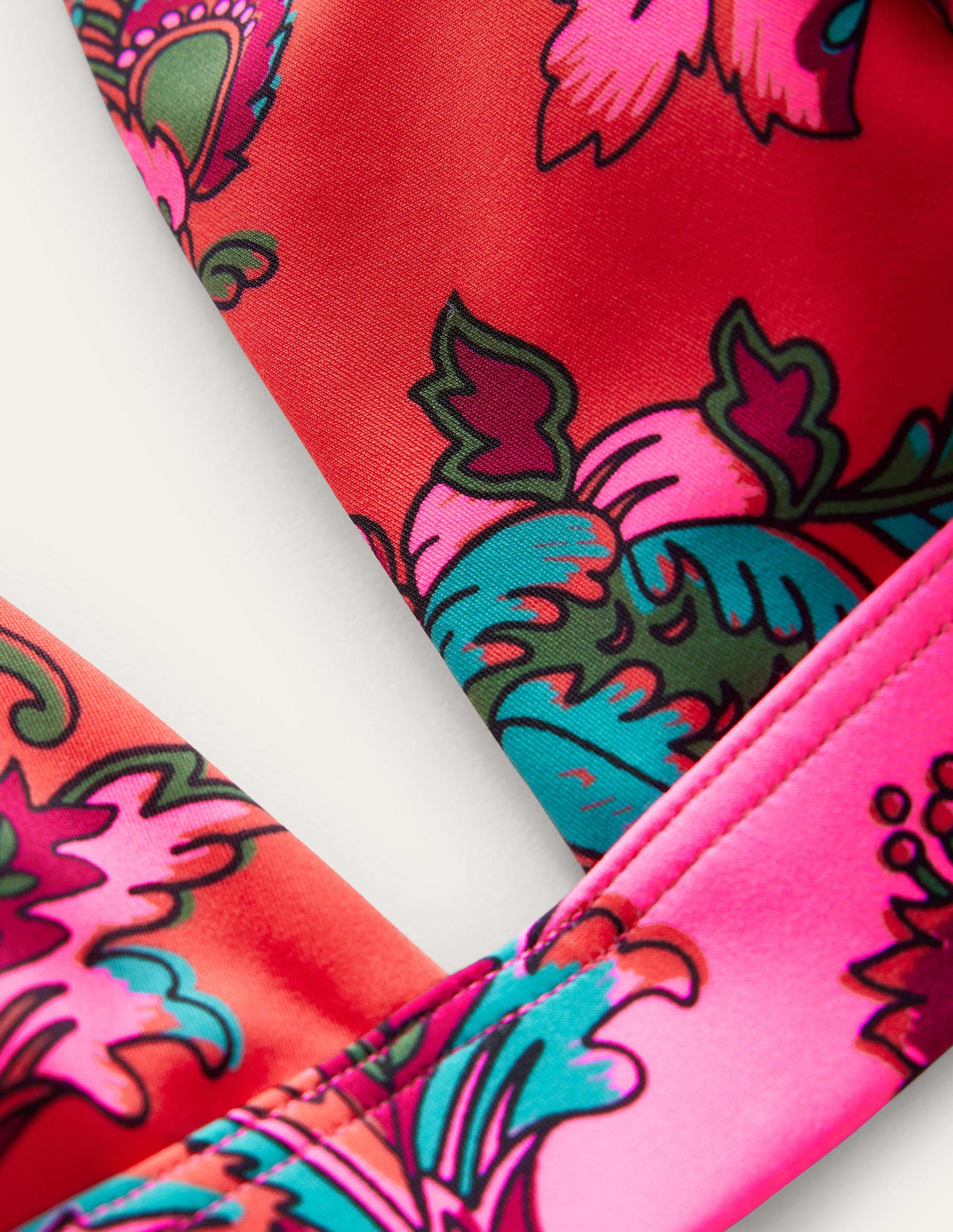 Underband Bikini Top-Spice Pink Floral-5