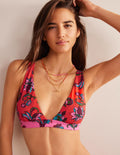 Underband Bikini Top-Spice Pink Floral