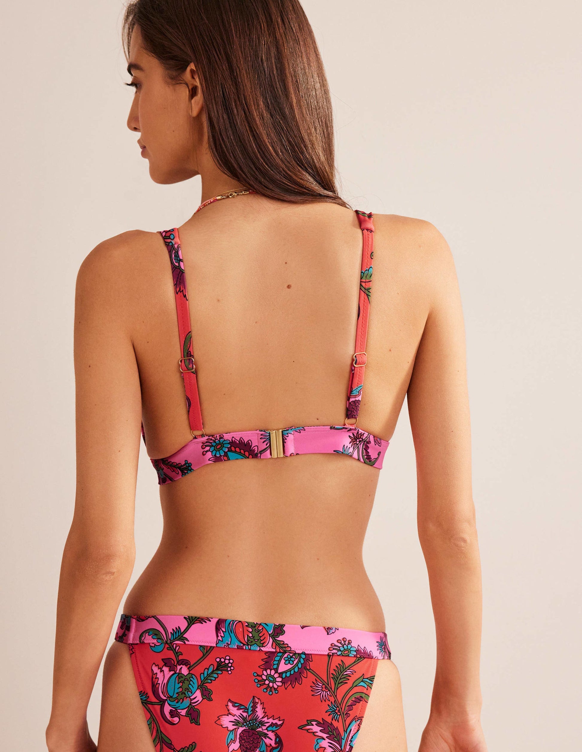 Underband Bikini Top-Spice Pink Floral-2