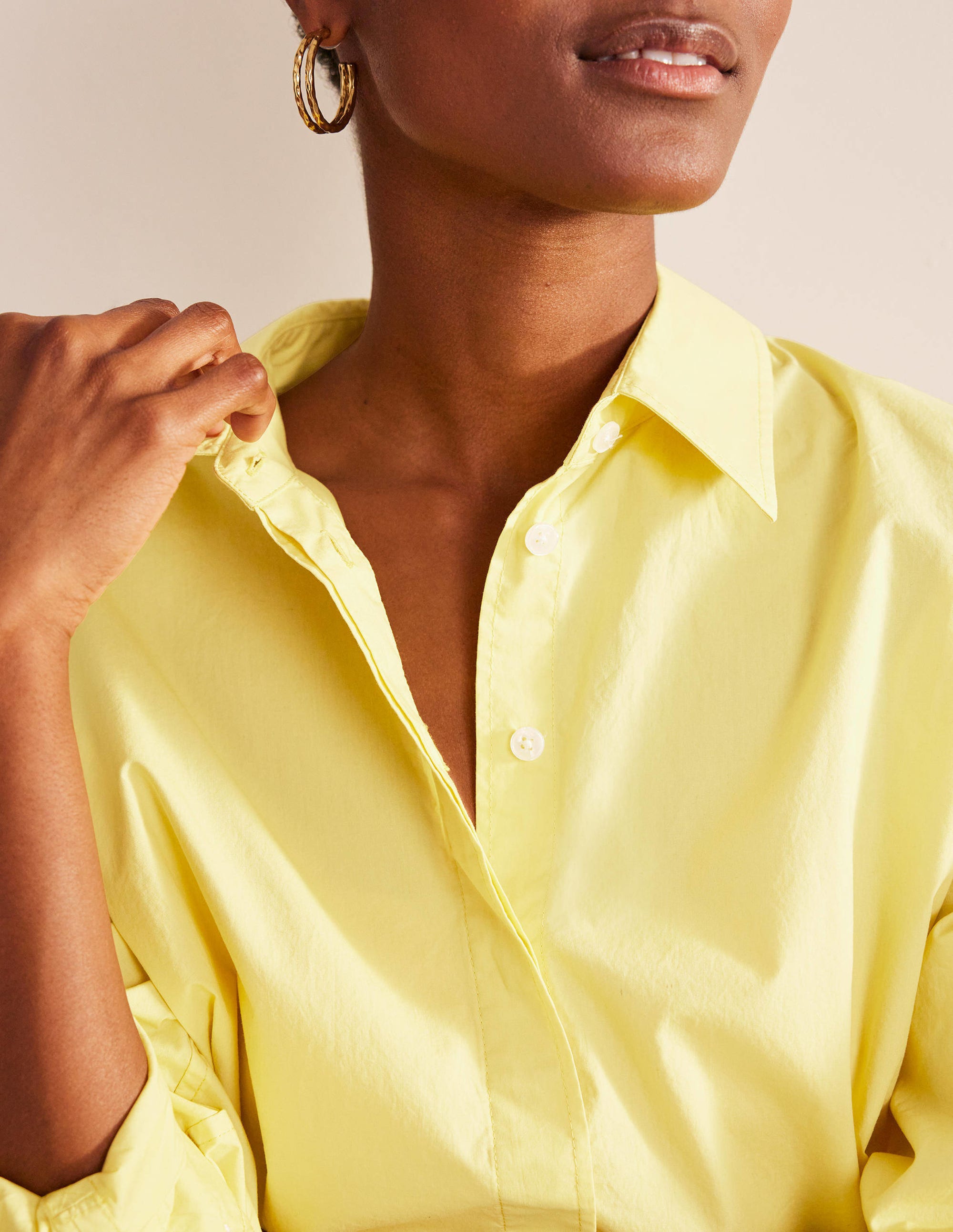 Oversized Cotton Shirt-Pineapple - Image 2