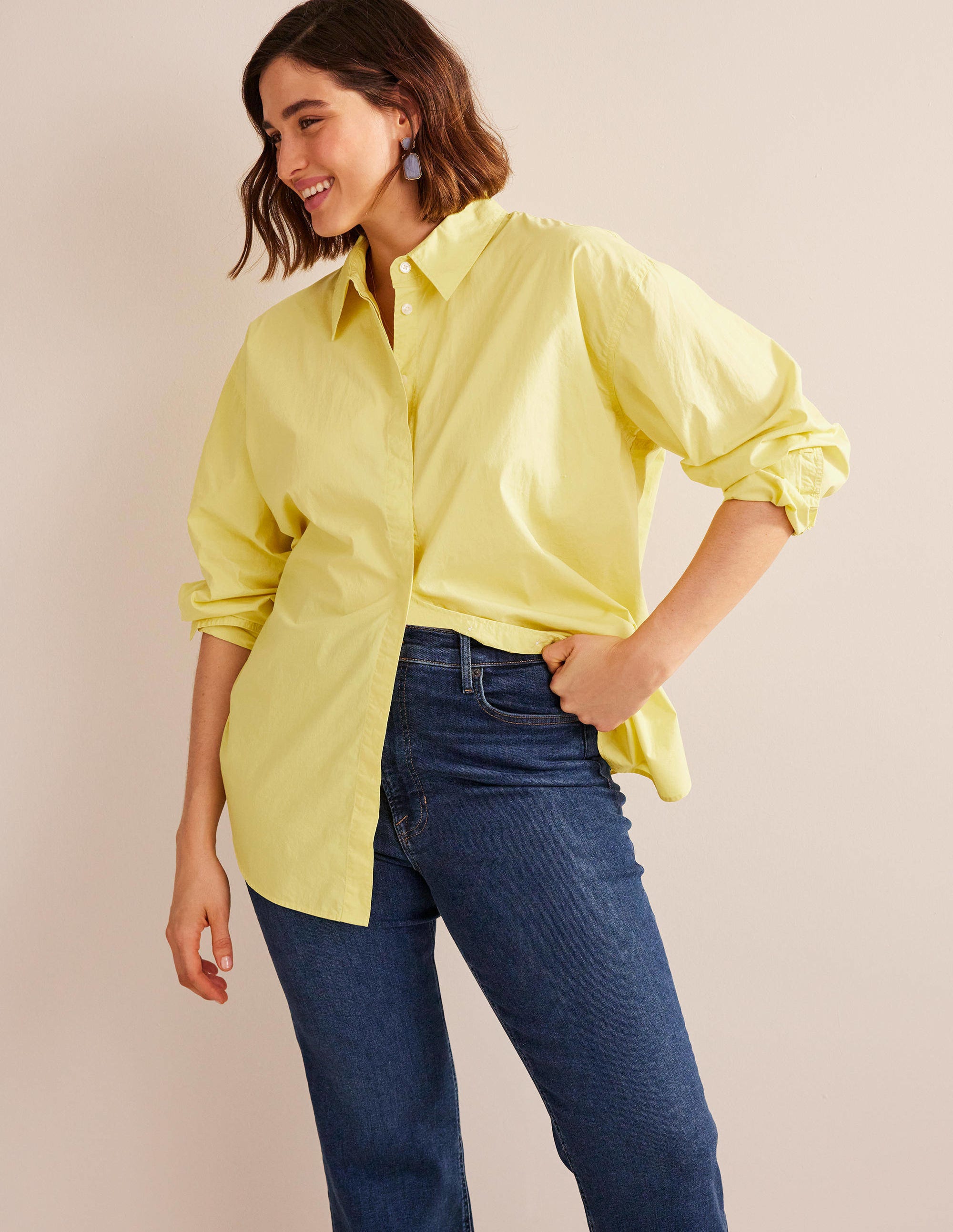 Oversized Cotton Shirt-Pineapple - Image 5
