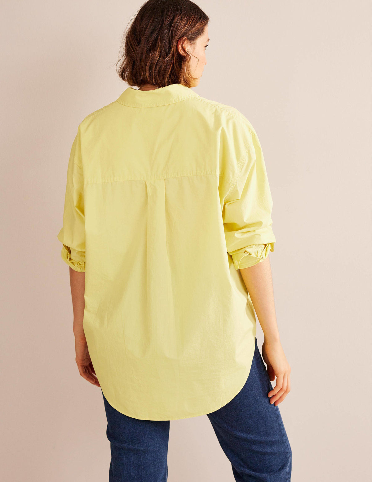 Oversized Cotton Shirt-Pineapple-6