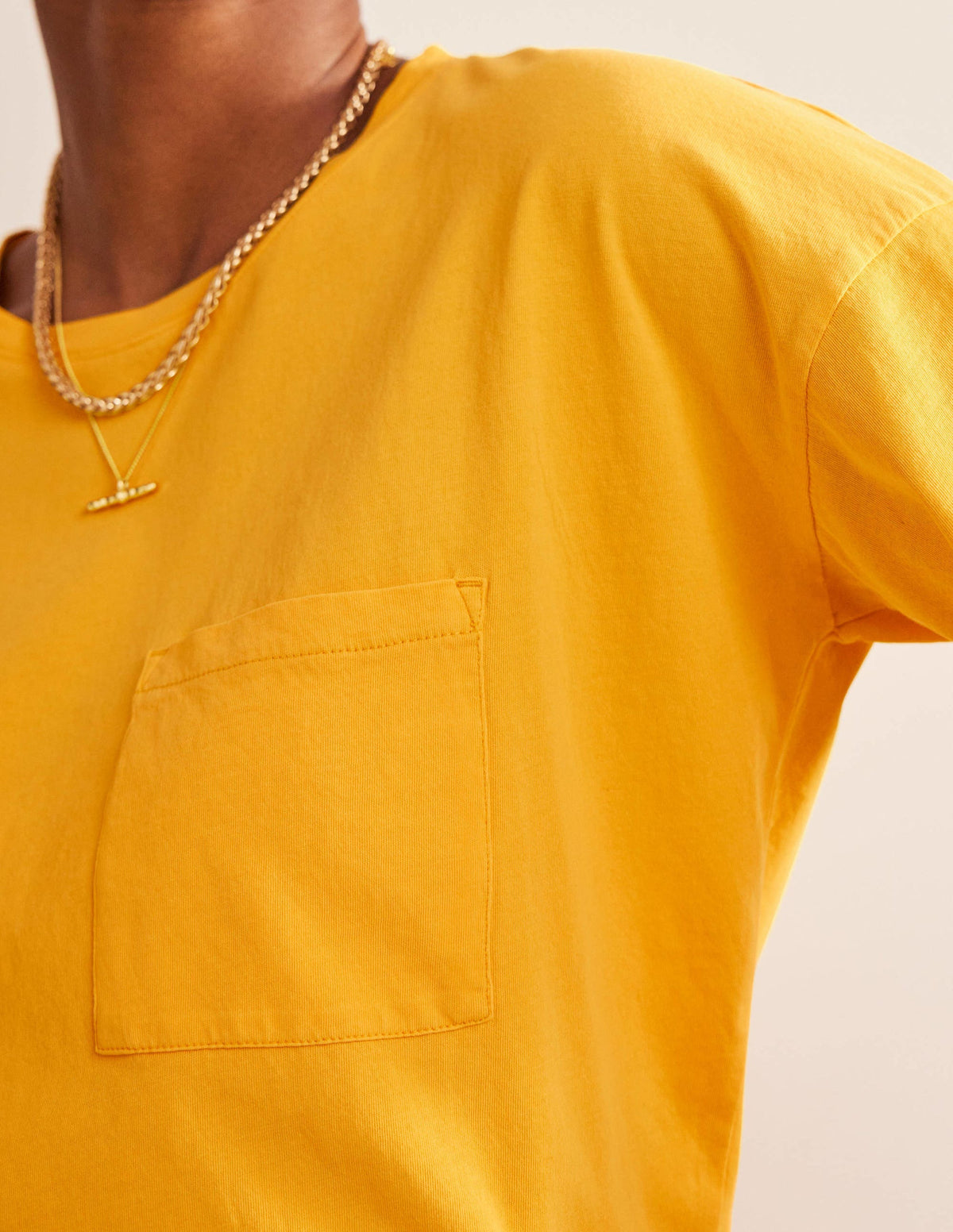 Oversized Washed T-Shirt-French Marigold - Image 2