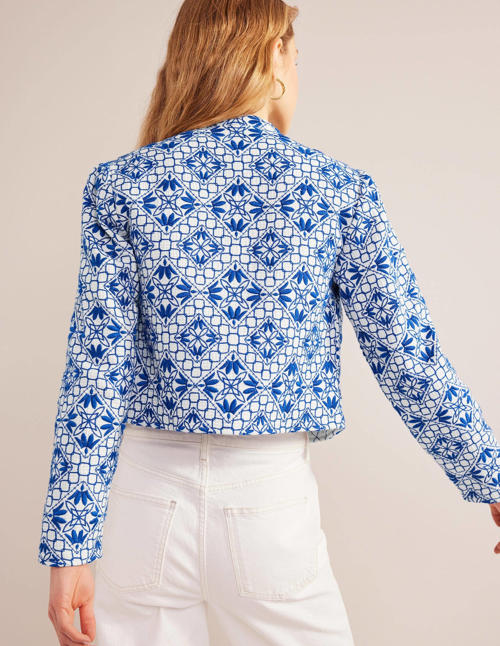 Embroidered Jacket-Blue Embroidered-3