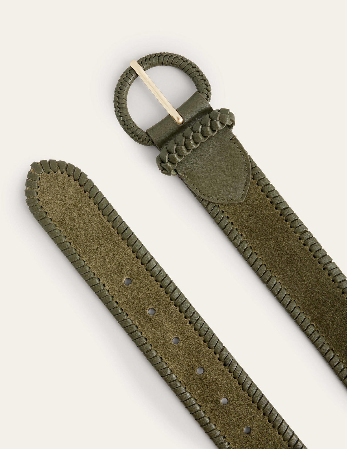 Woven Waist Belt-Khaki - Image 2