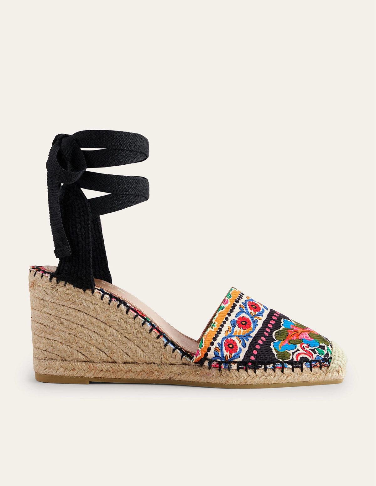 Esme Espadrille Wedges-Carnation Bloom - Image 1