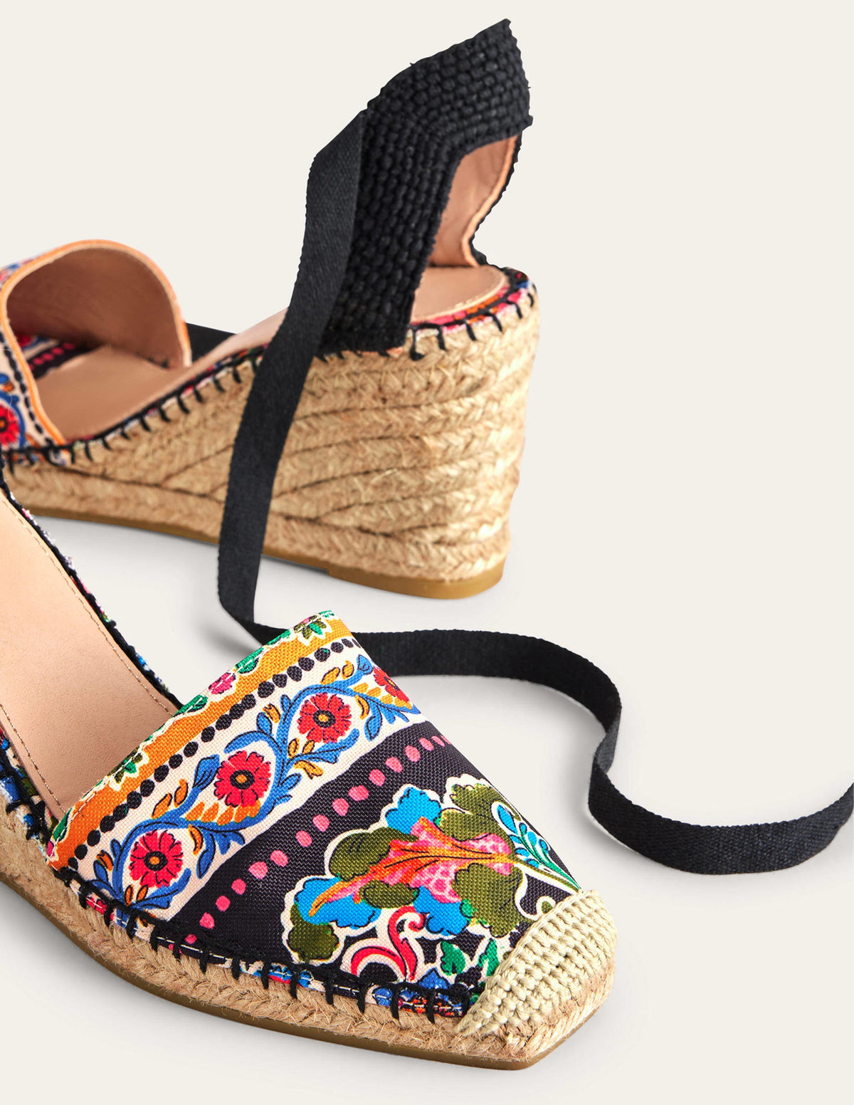 Esme Espadrille Wedges-Carnation Bloom - Image 3